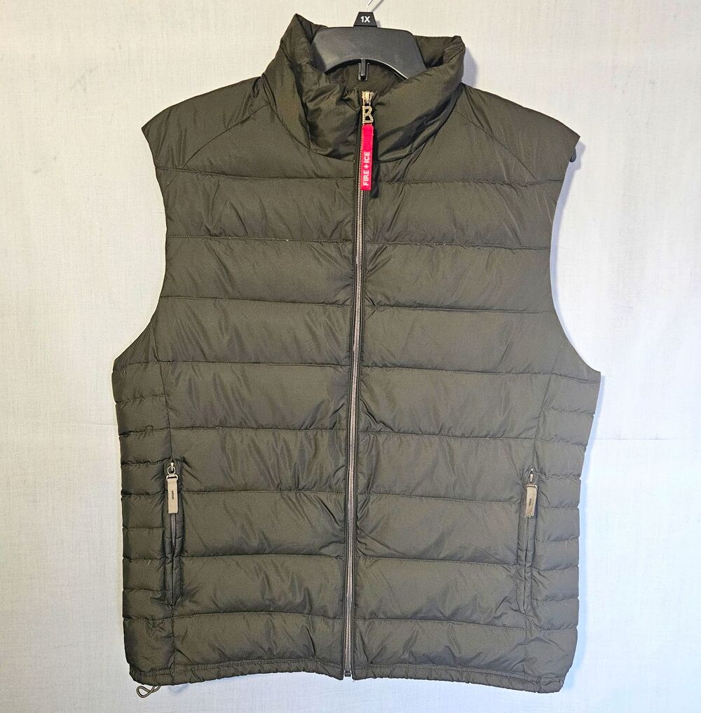 Bogner Fire Ice Piet Down Vest Mens 42 L Green Puffer 600 Fill Ski Gorpcore 3407